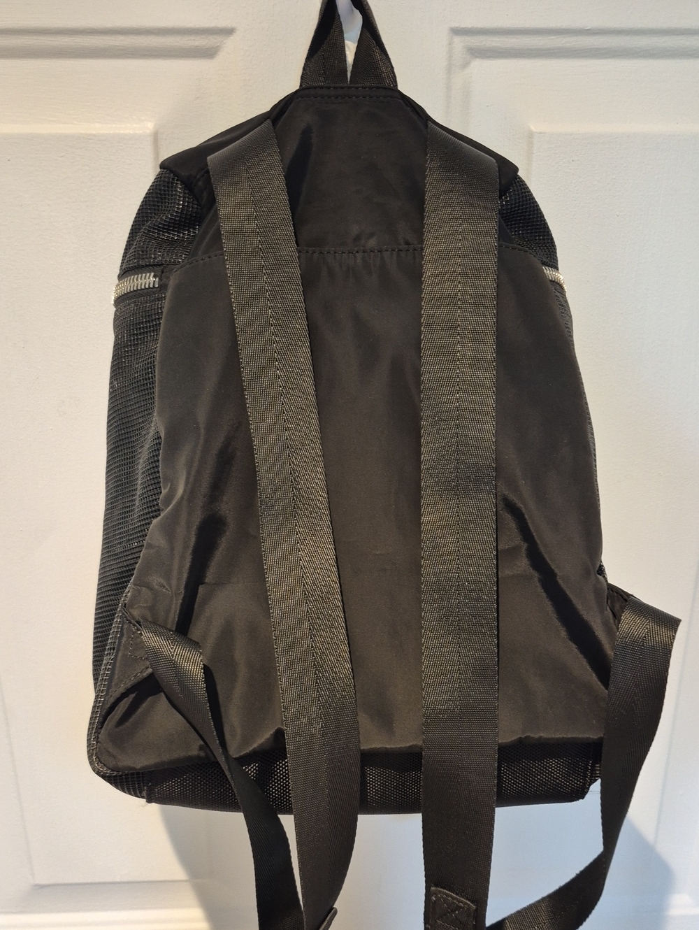 Athleta Black Mesh Zip-Top Backpack - Picture 6 of 11